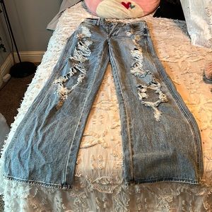 pacsun baggy ripped jeans